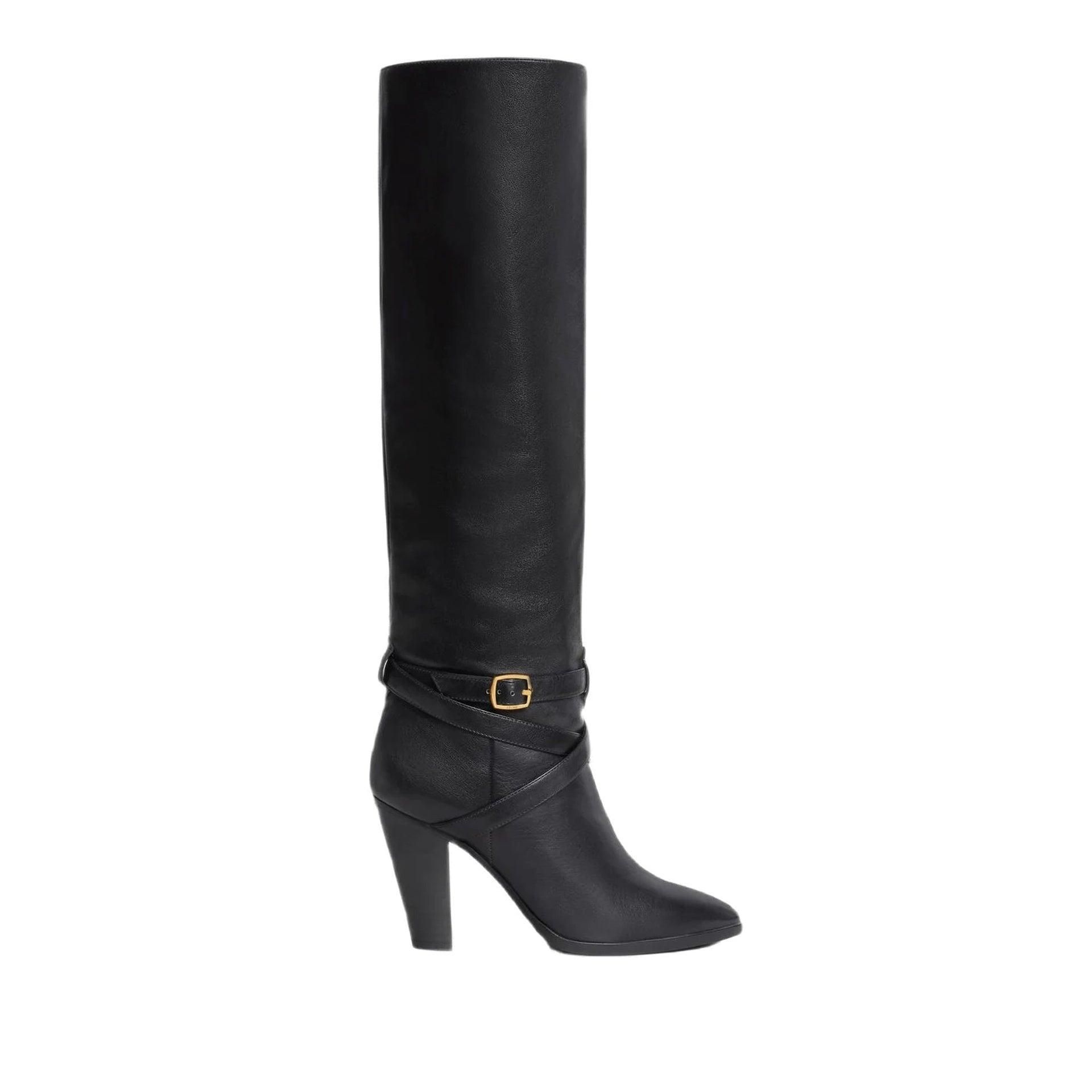 Celine 55mm belt-detail leather ankle boots - women 