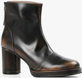 All Black Womens Distressed Lady Ankle Boots In Black