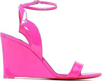 Christian Louboutin Stijlvolle Zeppe Schoenen voor Jou - Dames - Sleehakken - Paars - 39 EU - Schoenen