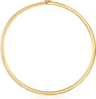 Ross-Simons Italian 6mm 14kt Yellow Gold Omega Necklace