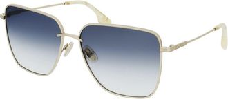 Victoria Beckham Gold Metal Womens Sunglasses