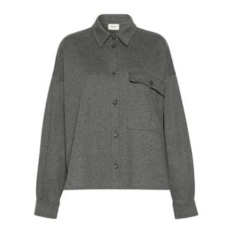Max Mara Wkdagiate Jas - Dames - Jassen - Grijs - Maat: XS Katoen
