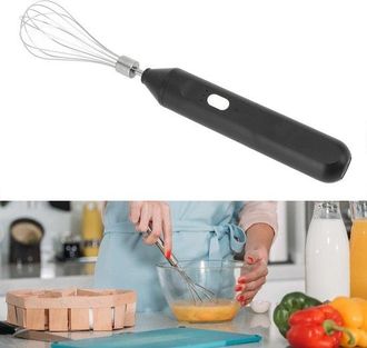 OEM Batidor El&eacute;ctrico Port&aacute;til Recargable Por Usb, Espumador De Leche De Acero Inoxidable, Accesorios De Cocina Y Bar (negro)