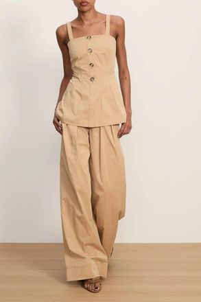Veronica Beard Kariselle Top In Khaki