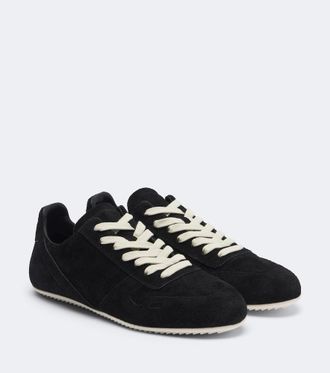 Rick Owens Minimal suede sneakers