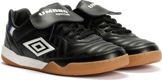 Umbro Unisex Speciali TR Leather Black/White Trainers - Size UK 10