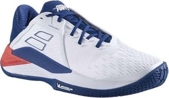 Babolat Mens Propulse Fury 3 Ac Shoes In White/estate Blue
