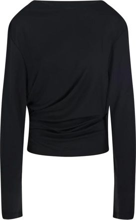 Jacquemus Long Sleeve Tops, female, Black, Size: M Cruise Sweater in Black