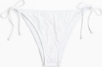 H&M Tie-Tanga Bikinihose - White
