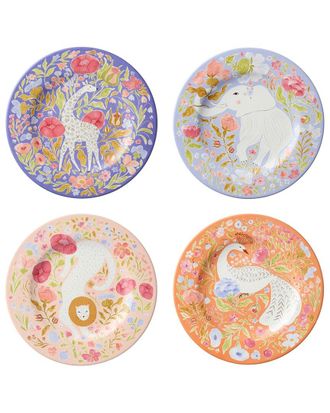 Certified International Menagerie Set of 4 Salad Plates