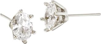 Kendra Scott Womens Cailin Crystal Stud Earrings In Silver