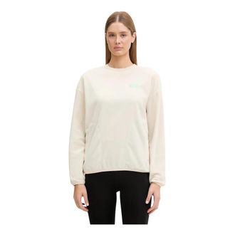 Jack Wolfskin Find The Wild Crewneck - Dames - Sportshirts - Beige - M - Wol - Fitness