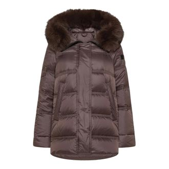 Peuterey Jassen, Dames, Bruin, M, Polyester, Nunki Donsjas