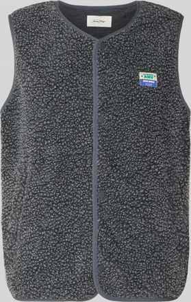 American Vintage American Vintage Weste mit Label-Detail Modell HOCKTOWN in Anthrazit, Größe M/L