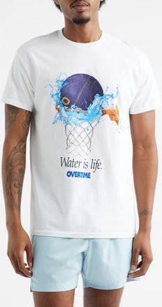 Overtime Splash Graphic T-Shirt in White at Nordstrom, Size Xx-Large