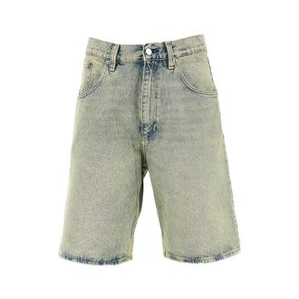Sunflower Super Wide denim bermuda shorts Man 32