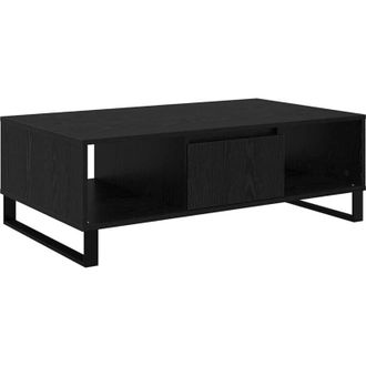 vidaXL Coffee Table Black Oak 104 x 60 x 35 cm Engineered Wood vidaXL