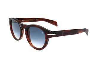 David Beckham Mens 48mm Brown Striped Havana Sunglasses DB7041-S-Z15-48