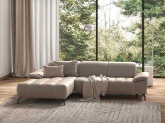 Sit&more Ecksofa &raquo;Cool L-Form&laquo; wahlweise mit Kopfteilverstellung und Vorziehsitz, motorisch