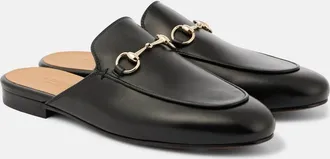 Gucci Princetown Horsebit GG leather mules