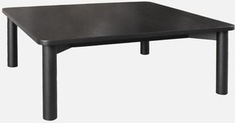 Sweeek Tavolino quadrato in legno di hevea impiallacciato in quercia