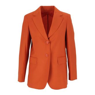 Max Mara Mstassenzi Blazer - Dames - Jassen - Bruin - Maat: L Zijde