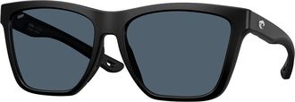 Costa Womens Panga Ii Sunglasses In Matte Black Gray 580P