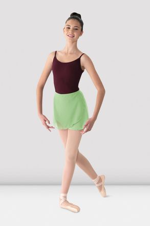 Bloch Ladies Mirella Georgette Wrap Skirt, Light Blue