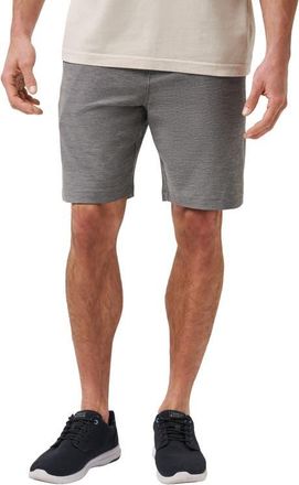 Travis Mathew Mens Adirondack Stretch Shorts in Heather Black at Nordstrom, Size 32