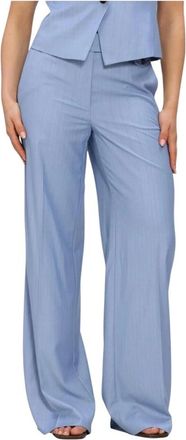 Co'Couture Broeken, Dames, Blauw, XS, Polyester, Kiana CC Pin Pleat LL Pant