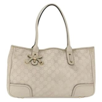 Gucci Bolso Tote de Lona Pre-owned - Pre-owned - Mujer - Beige - ONE SIZE