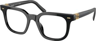 Miu Miu Accessoires, unisex, Zwart, ONE Size, Vista MU06xv Optisch Montuur