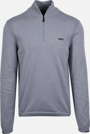 HUGO BOSS Mens Boss Green Ever-X Half Zip Dark Grey - Size: 42