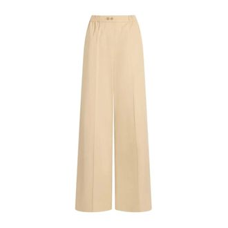 Patou Pantalones Anchos - Trousers - Mujer - Beige - XS