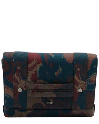 Dior Brown Canvas X Peter Doig Shoulder Bag (Authentic Pre-Loved)