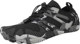 Generic Water Shoes Unisex Swimming Water Shoes Men Barefoot Outdoor Beach Sandals Upstream Aqua Shoes Plus Size Nonslip River Sea Diving Sneakers(1035-BLACK 