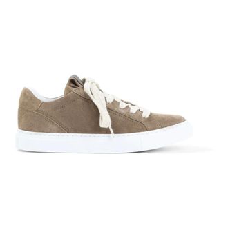 Brunello Cucinelli Brunello Cucinelli, Sneakers, female, Brown, Size: 9 1/2 US Summertorba Suede Leather Sneakers