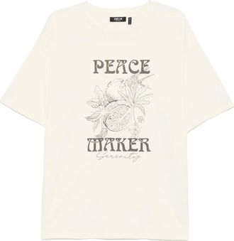 Five CM graphic-print T-shirt - men - Cotton - S - Yellow