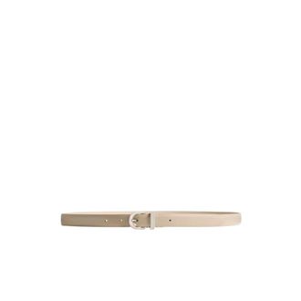 Khaite Luna Leren Riem - Dames - Riemen - Beige - 85 CM - Leer - Accessoires