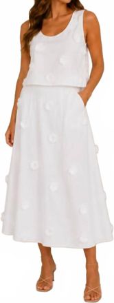Drew Avana Tank In White