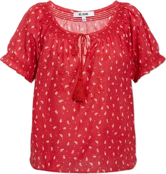 Re/Done Mujer, Blusas y Camisas, Rojo, Talla: L