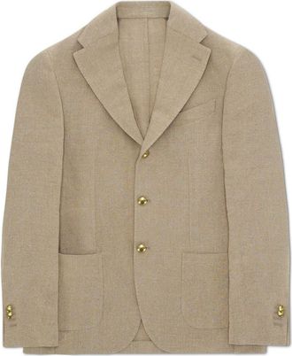 Fortela Cotton Regular Fit Jacket in Ecru at Nordstrom, Size 50 Eu