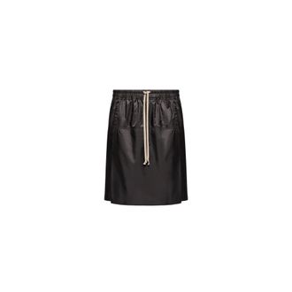 Rick Owens Moncler Kiltshorts Skort, Unisex, Black, Size: L