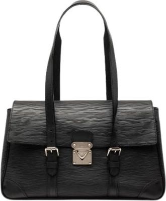 Louis Vuitton Pre-owned The Segur MM - Dames - Vintage Handtas - Zwart - ONE Size - Leer - Vintage