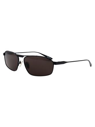 Balenciaga BB0416S Metal Rectangle Sunglasses - Black