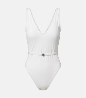 Tory Burch Double T belted swimsuit