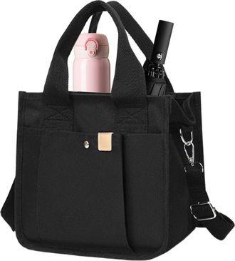 Generic Canvas Tote - Large Canvas Tote Handbag with Handle, Utility Tote with Shoulder Strap, Beach Hand Bag for Women Girls School Outdoor Travel Picnic, Bl