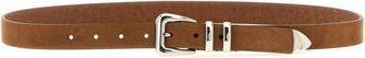 Brunello Cucinelli Omgekeerde Kalfsleren Riem - Heren - Riemen - Bruin - 95 CM - Leer - Accessoires