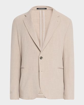 Emporio Armani Men & apos;s Stretch Techno Gabardine Sport Coat