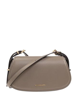 Michael Michael Kors Lydia kleine gewelfde leren schoudertas - Beige